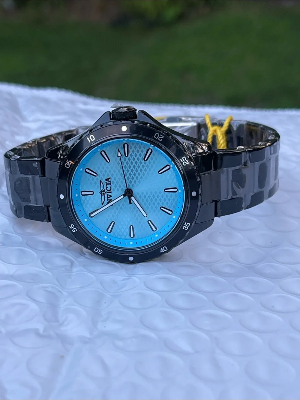 Invicta Pro Diver Lady 38mm Stainless Steel Black Tiffany Blue dial PC21J Quartz